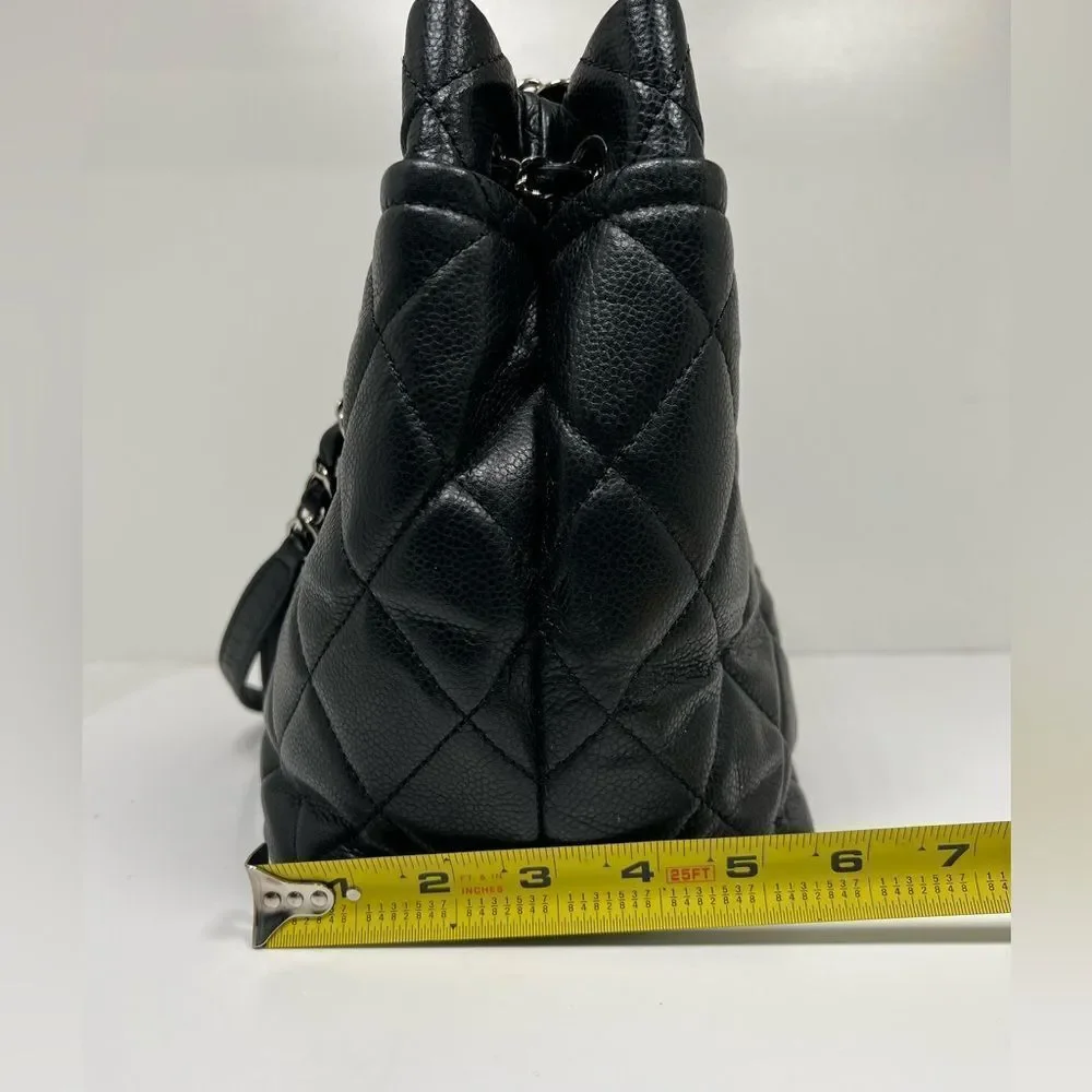 Chanel Caviar Quilted 31 Rue Chambon Paris Tote Bag Black